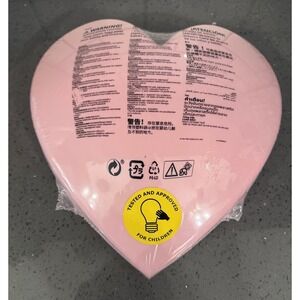 New Ikea Upplyst LED Pink Heart Shaped Wall Light Wall Mounted & Corded Lamp